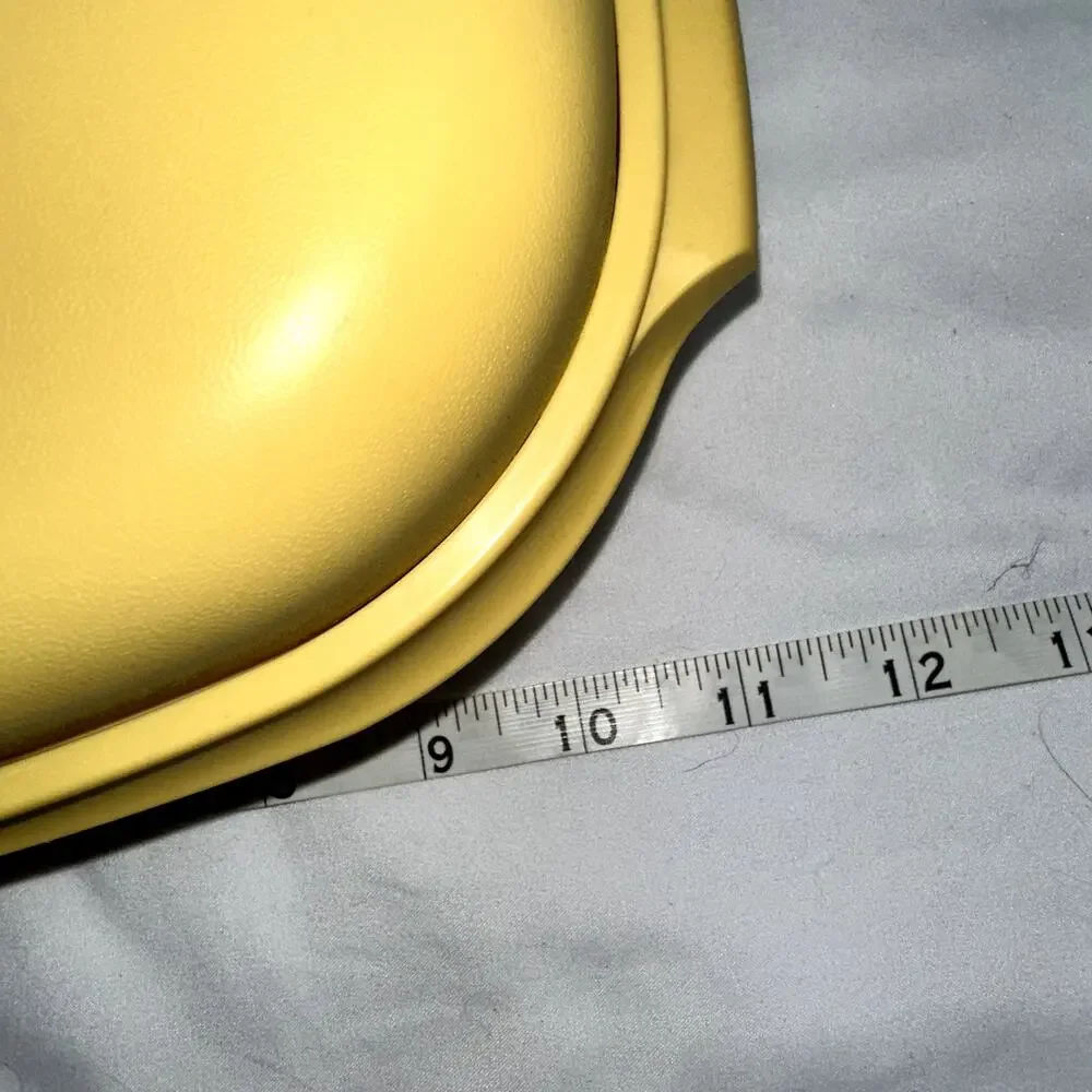 Vintage Tupperware 1274-4 Harvest Gold Microwave Steamer Strainer 4 Piece Set